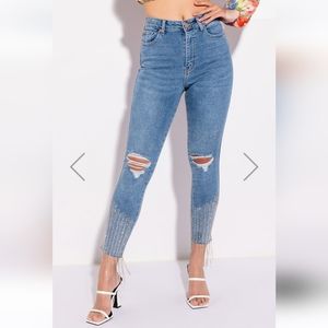 Rhinestone jeans